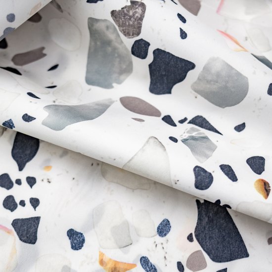 Штора для ванной Bath Plus Terrazzo CH-21264 180x180 см цвет белый черный серый