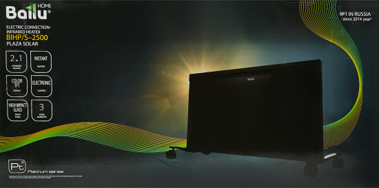 Конвектор электрический Ballu Plaza Solar BIHP/S-2500 с электронным термостатом 2500 Вт