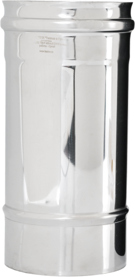 Труба для дымохода Теплов и Сухов D120 0.25 м нержавеющая сталь AISI 430x0.5 мм