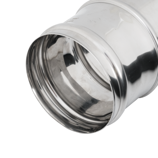 Переходник для дымохода D115/110 130x115 мм нержавеющая сталь AISI 430x0.5 мм