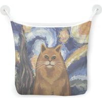 Настенная сетка-органайзер для ванной для игрушек JOYARTY Звездная ночь и котик