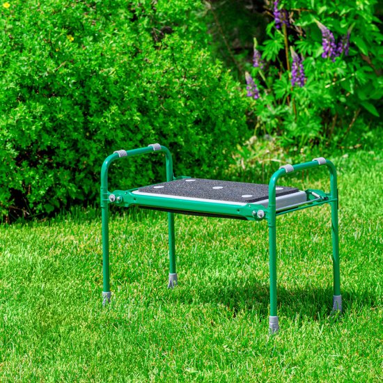 Скамья складная Ника зеленая 560х300х425 мм садовая (СКМ2/З)