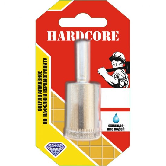 Алмазное сверло-коронка по кафелю и керамограниту Hardcore 152080