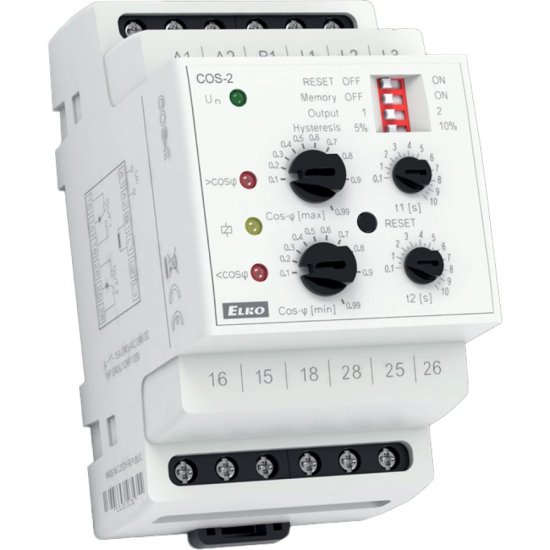 Реле контроля коэффициента мощности ELKO EP COS-2/400V