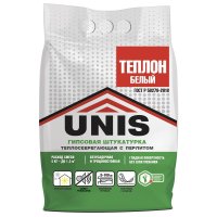 Штукатурка гипсовая Unis Теплон белый 5 кг