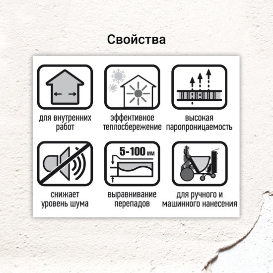 Штукатурка гипсовая Unis Теплон белый 5 кг