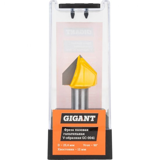 Пазовая гальтельная V-образная фреза Gigant GC-0041