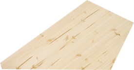 Ступень угловая сращенная хвоя сорт Экстра 1006x500x40 мм