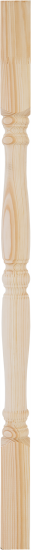 Балясина сращенная хвоя сорт Экстра Симметрия 50x50x900 мм
