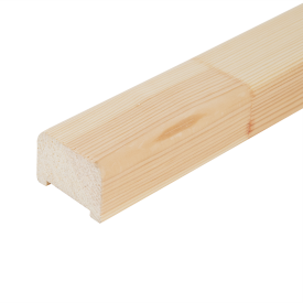 Поручень прямоугольный сращенный хвоя Сорт Экстра 40x60x3000 мм