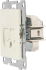 Телефонная/компьютерная розетка встраиваемая Gusi Electric Ugra RJ45 RJ12 без заземления цвет бежевый