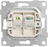 Розетка компьютерная встраиваемая Gusi Electric без заземления RJ45/RJ12 цвет серебро