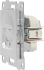 Розетка компьютерная встраиваемая Gusi Electric без заземления RJ45/RJ12 цвет серебро