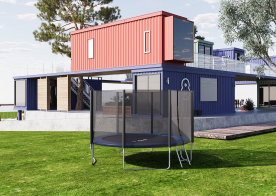 Батут с защитной сеткой ø427 см до 150 кг