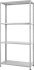 Стеллаж металл 4 полки 200x100x40 см цвет серый нагрузка до 150 кг