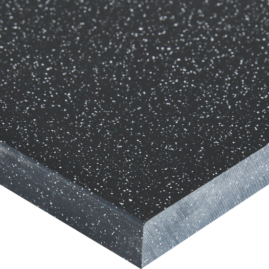 Столешница Найт 120x80x2 см искусственный камень цвет чёрный