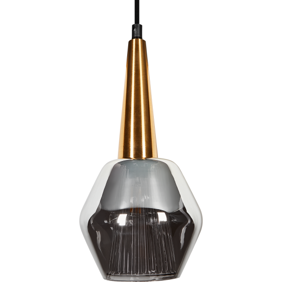 Светильник подвесной FR8008PL-01GB 1 лампа 2 м² цвет зеркально дымчатый