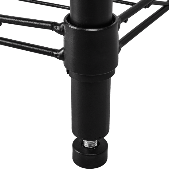 Стеллаж сетчатый металл 6 полок 60x180x35 см цвет черный нагрузка на полку 50 кг