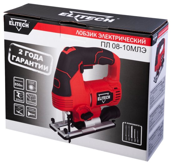 Лобзик сетевой Elitech ПЛ 08-10МЛЭ, 850 Вт
