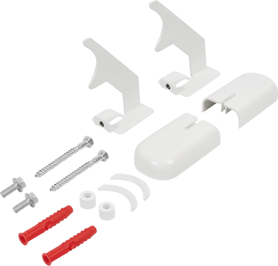 Комплект настенных регулируемых кронштейнов Royal Thermo D 100 цвет белый