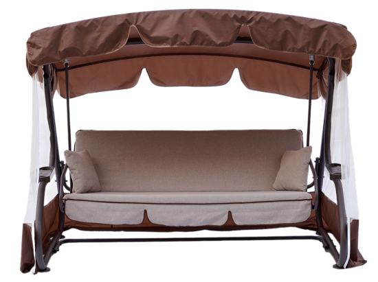 Качели садовые NATERIAL Aniva 3-х местные до 250 кг коричневый