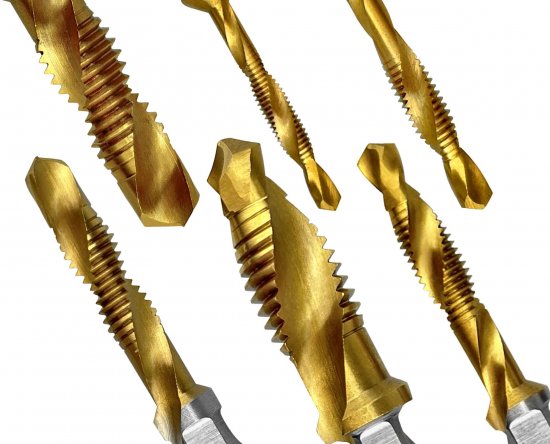 Набор сверл-метчиков по металлу Vertextools 0089-7, 7 шт.