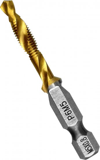 Набор сверл-метчиков по металлу Vertextools 0089-7, 7 шт.