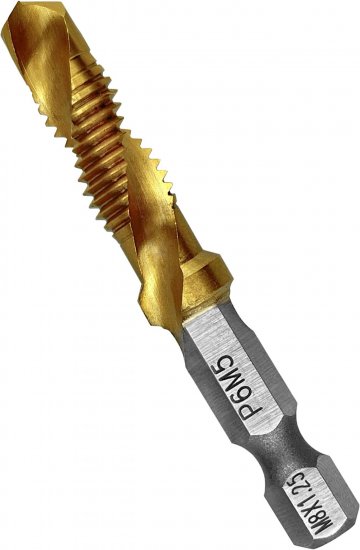 Набор сверл-метчиков по металлу Vertextools 0089-7, 7 шт.