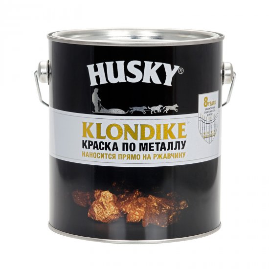Краска по металлу Husky Klondike молотковая цвет медь 2.5 л RAL