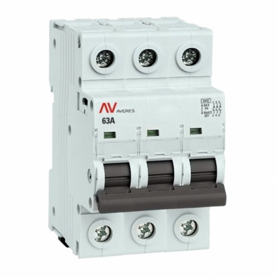Выключатель нагрузки EKF Averes AV 3P N 63 А C63 6 кА
