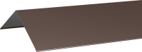 Конек плоский 146x146 мм 2 м RAL 8017 коричневый