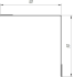 Планка для внутренних углов 50x50 мм 2 м 0.4 мм RAL 3005 красный