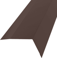 Планка карнизная 100x65 мм 2 м 0.4 мм цвет RAL 8017 коричневый
