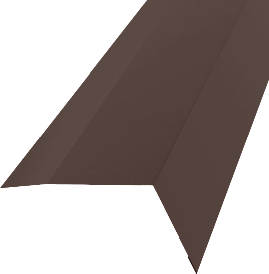 Планка карнизная 100x65 мм 2 м 0.4 мм цвет RAL 8017 коричневый