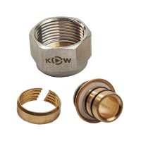 Обжимной коллекторный соединитель для металлополимерной трубы KROMWELL EU.ST3287040