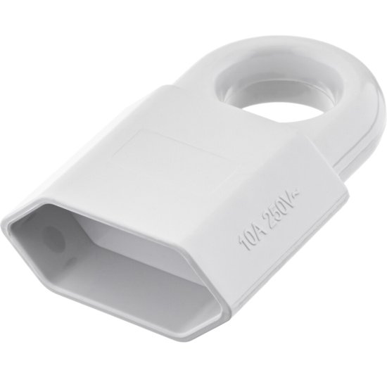 Розетка Düwi 10 А 230 В с кольцом белая (30460 9)