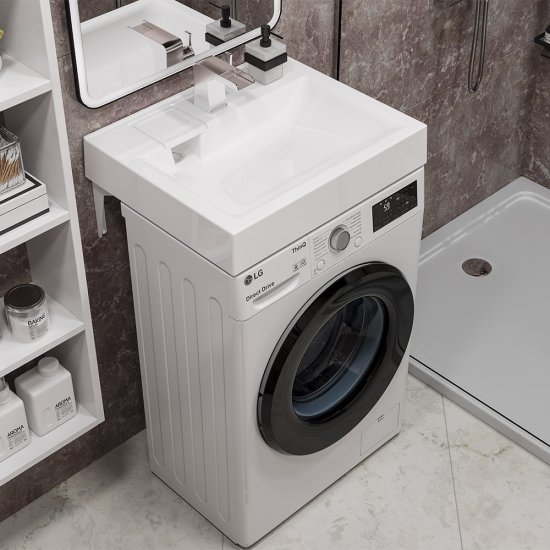 Раковина на стиральную машину Paola Siena 60х50 см (00-00005677)