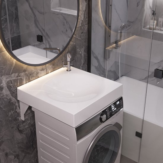 Раковина на стиральную машину Paola Sergio 60х60 см (00-00004476)