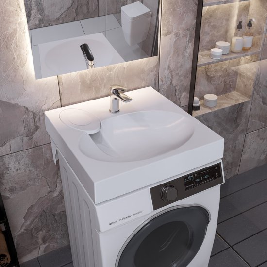 Раковина на стиральную машину Paola Liguria 60х60 см (00-00004475)