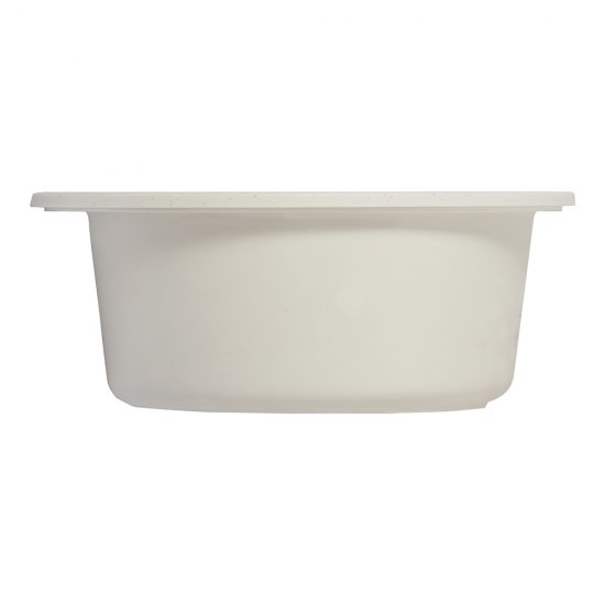 Мойка для кухни Ulgran Practik d48х20 см врезная искусственный камень белый камень