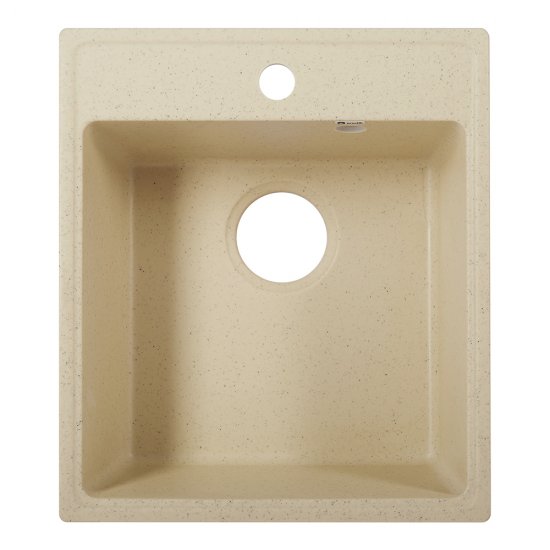 Мойка для кухни Ulgran Practik 43х49х20 см врезная искусственный камень слоновая кость