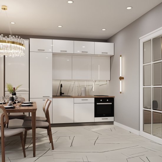 Керамогранит Lavelly Marble Accent белый матовый 800х800х8,5 мм (3 шт.=1,92 кв.м)