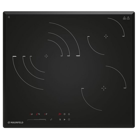 Варочная панель электрическая Maunfeld CVCE593STBK LUX 3 конфорки черная