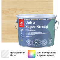 Лак яхтный Tikkurila Unica Super Strong База ЕР бесцветный высокоглянцевый 9 л