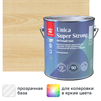 Лак яхтный Tikkurila Unica Super Strong База ЕР бесцветный высокоглянцевый 2.7 л