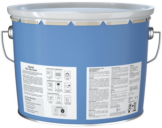 Краска фасадная Tikkurila Pika-Teho Classic моющаяся матовая цвет белый база A 9 л