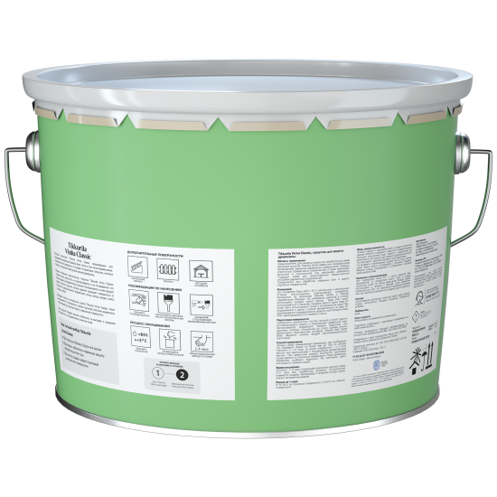 Антисептик кроющий Tikkurila Vinha Classic VVA полуматовый белый 9 л