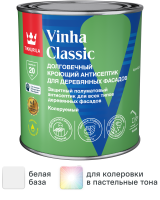 Антисептик кроющий Tikkurila Vinha Classic VVA полуматовый белый 0.9 л