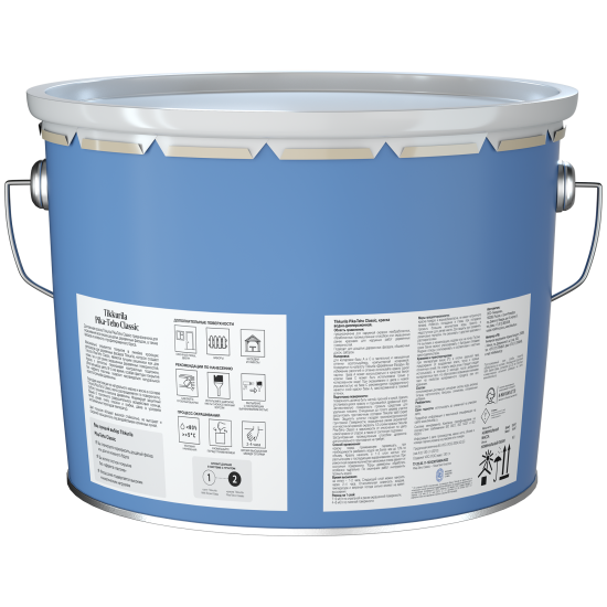 Краска фасадная Tikkurila Pika-Teho Classic моющаяся матовая прозрачная база C 9 л