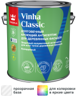 Антисептик кроющий Tikkurila Vinha Classic VC полуматовый прозрачный 2.7 л